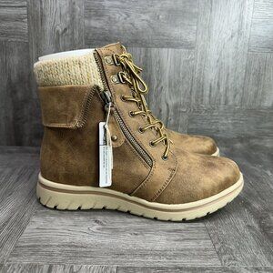 CLIFFS by White Mountain Hope City Hiker Women's size 8.5 Brown Boots C33714